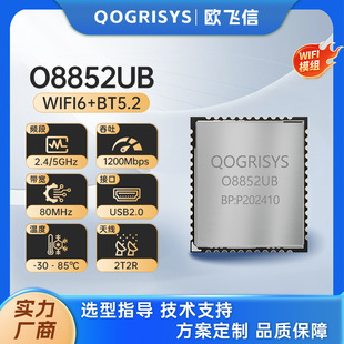 Qogrisys Factory Direct Supply Wifi Module Wifi6+ Bluetooth 5.2 Supports Wide Temperature Wireless Scenarios