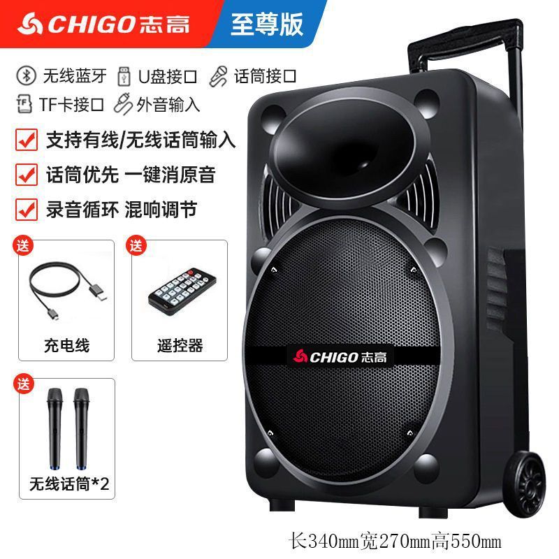 Standard + two wireless line microphones