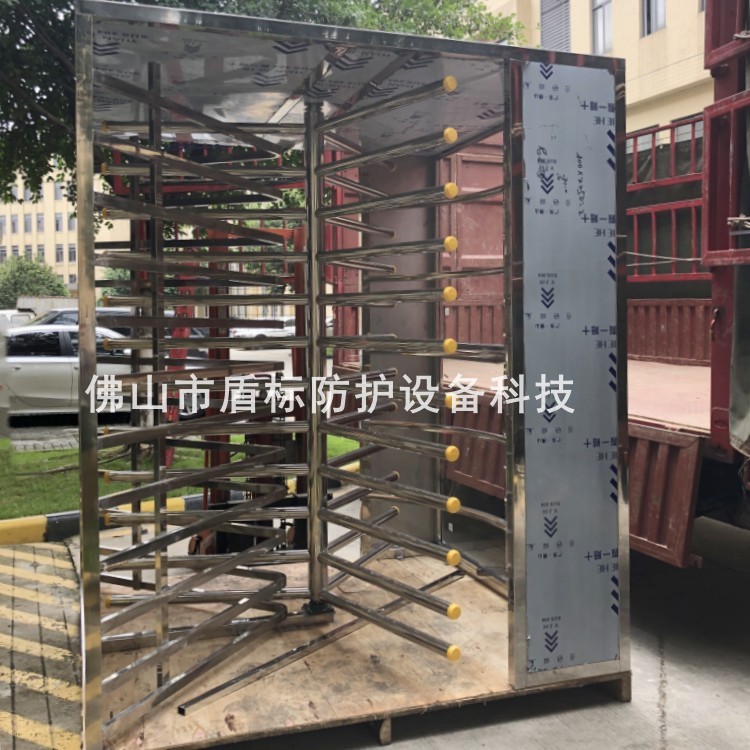 单向手推全高防尾随栅栏通道转闸智能全高刷卡门禁系统人行通道匝
