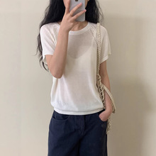 OVRE原创女装一批打包天丝亚麻打底衫休闲通勤圆领针织上衣S277