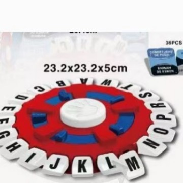 Juego de Mesa de Letras Locas para Niños Plástico Interactivo Educativo