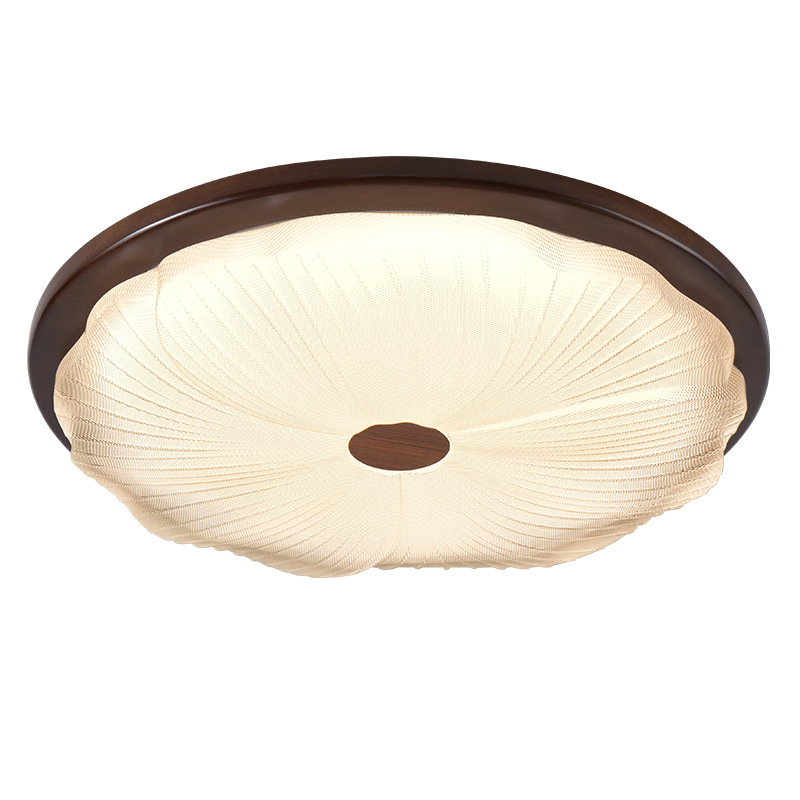 Gran vista jardín dormitorio lámpara de techo estilo antiguo nuevo vidrio de nuez sala retro protección de ojos lámparas de montaña 357L