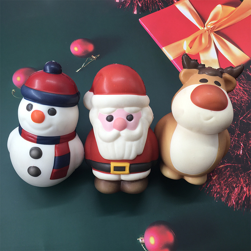 customized Christmas All India Santa Claus Snowman Elk PU Printing Slow rebound Toys Manufactor sale
