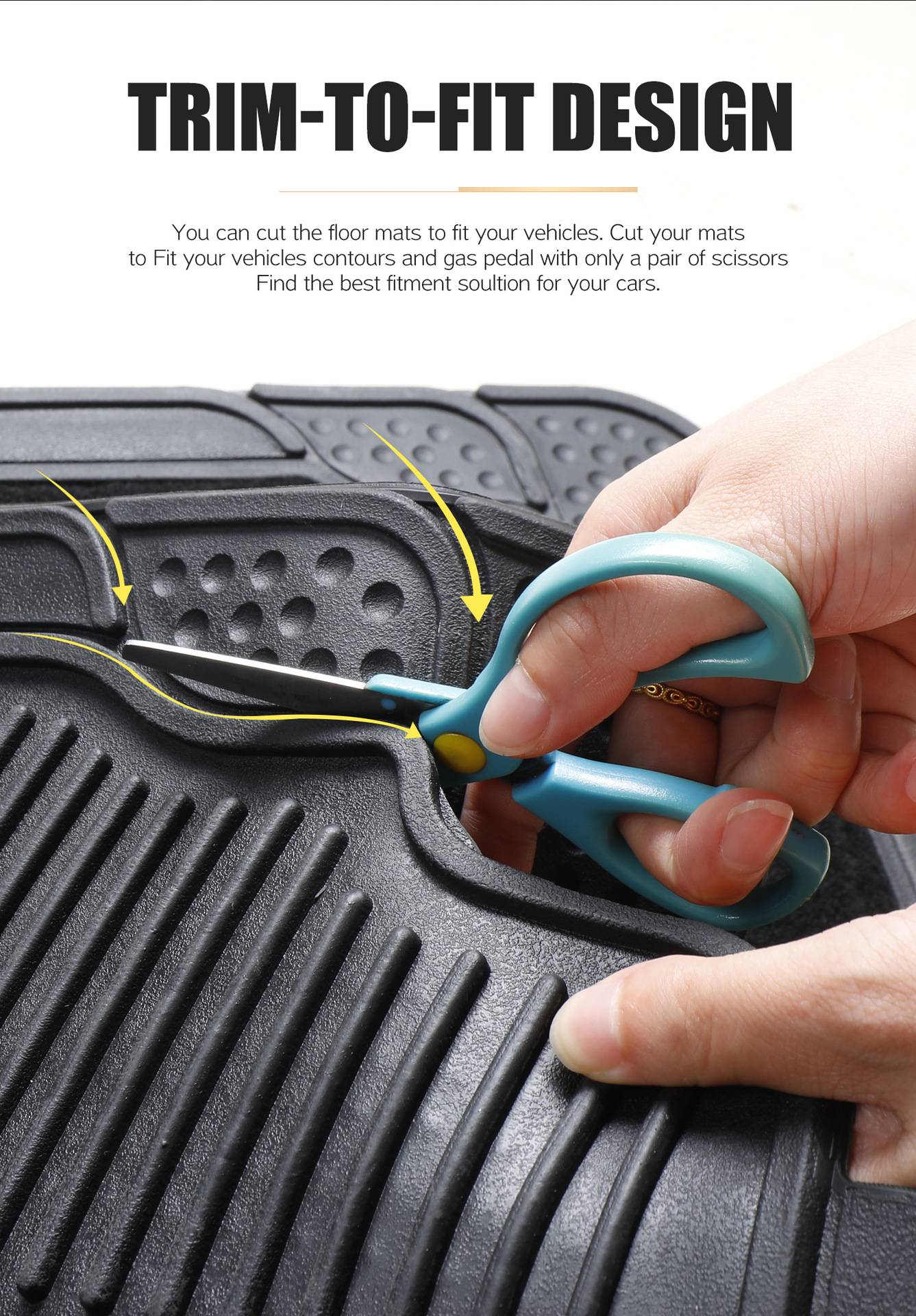 Car Floor Mats 4-Piece Set Pvc Waterproof Anti-Slip Universal Floor Mats Durable for All Seasons Export Wholesale Factory Direct Sales