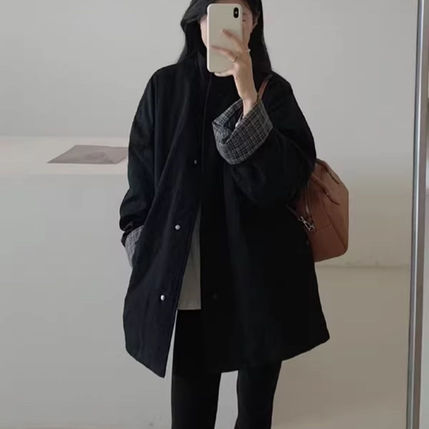 Winter Popular Stand-Up Collar Casual Loose Thickened Warm Korean Style Light Cotton Padded Autumn Windbreaker