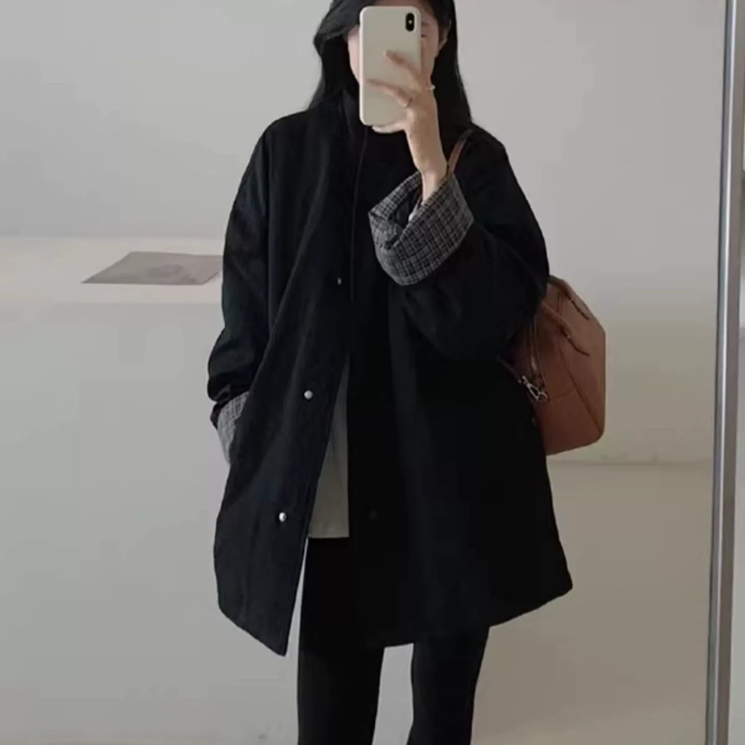 Зимняя теплая легкая пуховка для отдыха, trench coat, оверсайз