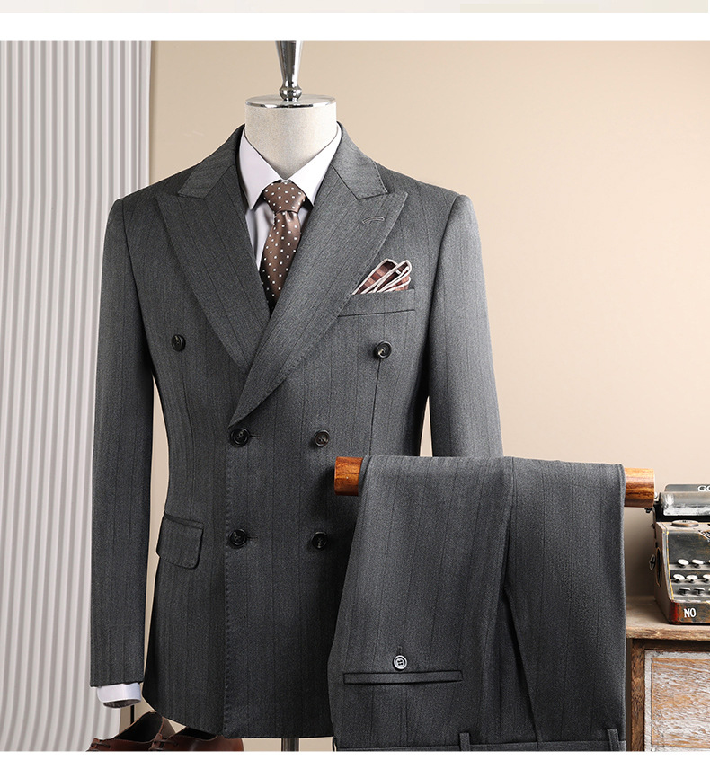 Sophisticated Men’s Tailored Suit For Wedding Business Formal_voghion.com