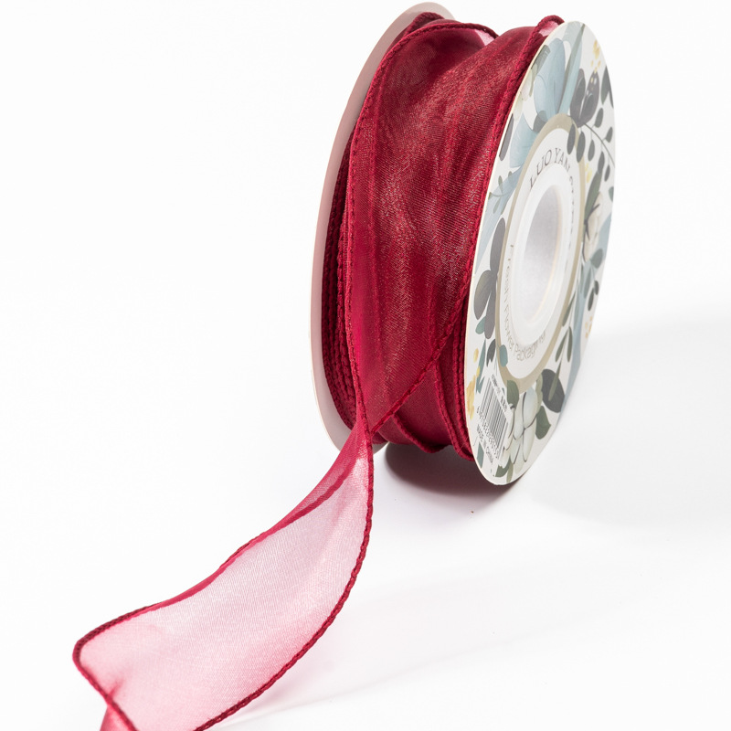 En stock al por mayor 4cm Phnom Penh fishtail hilo llano envuelto flor amplia cinta onda cinta ramo de flores material de embalaje