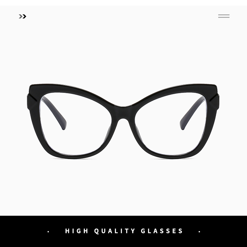 PC Lens Material Cat Eye Glasses Style Daily Occasion Fashion Geometric PC Cat Eye Full Frame Optical Glasses