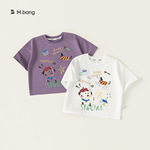 宥宝童装男童T恤夏季新款2026小狗涂鸦儿童上衣宽松百搭小童短袖