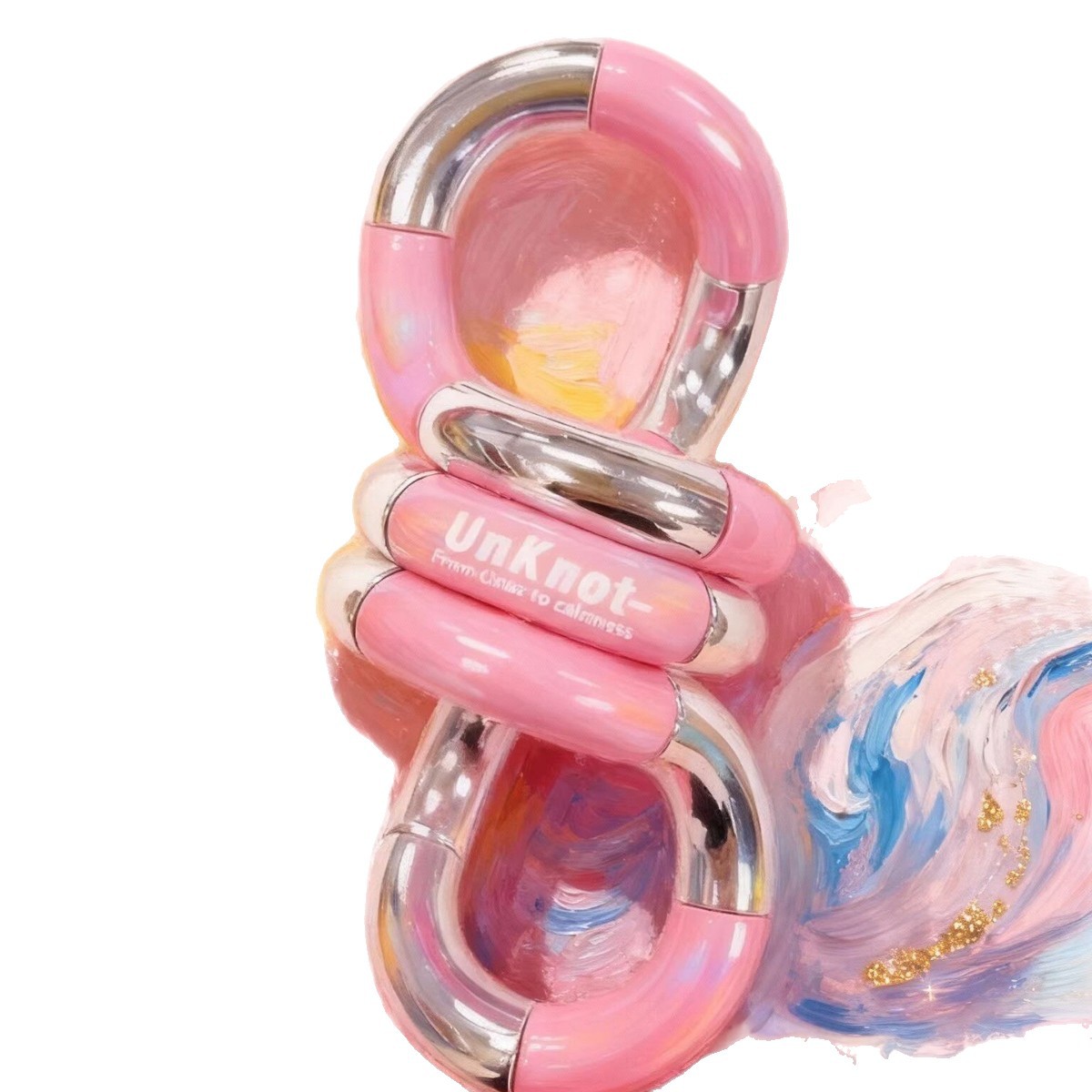 Unknot oficial genuino Twist Le Tang el mismo tipo de juguete de artefactos descomprimidos tango sensible a la temperatura decoloración pellizco pellizco pellizco 6