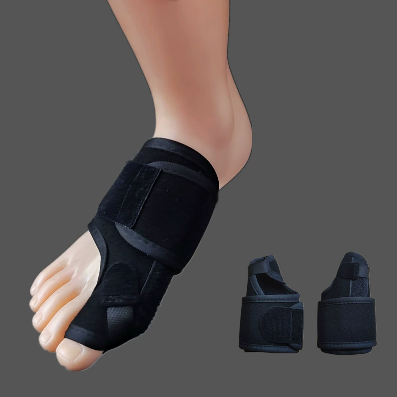 Новый стиль встроенный алюминиевый пластина черный большой вальгус большой кости липучки на передней части ладони
