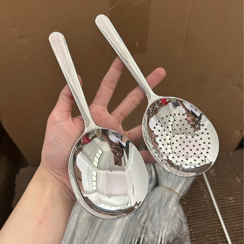 ステンレス製の短柄スープスプーン、ザル、レストラン用スプーン、ザル、サービングスプーン、家庭用ライススプーン、パウダースプーン、小麦粉スプーン|undefined