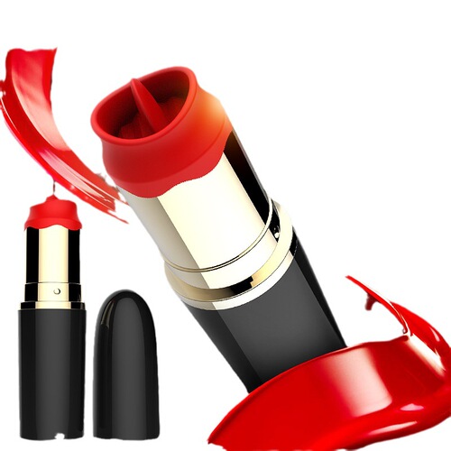 Shuangmi lipstick vibrating egg, variable frequency vibration, sucking, charging tongue licking, fun vibrating egg for women, massage and masturbation, adult products