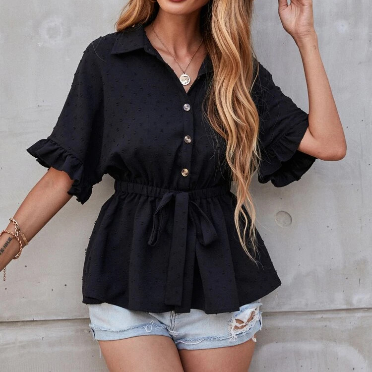 Solid color elegant shirt