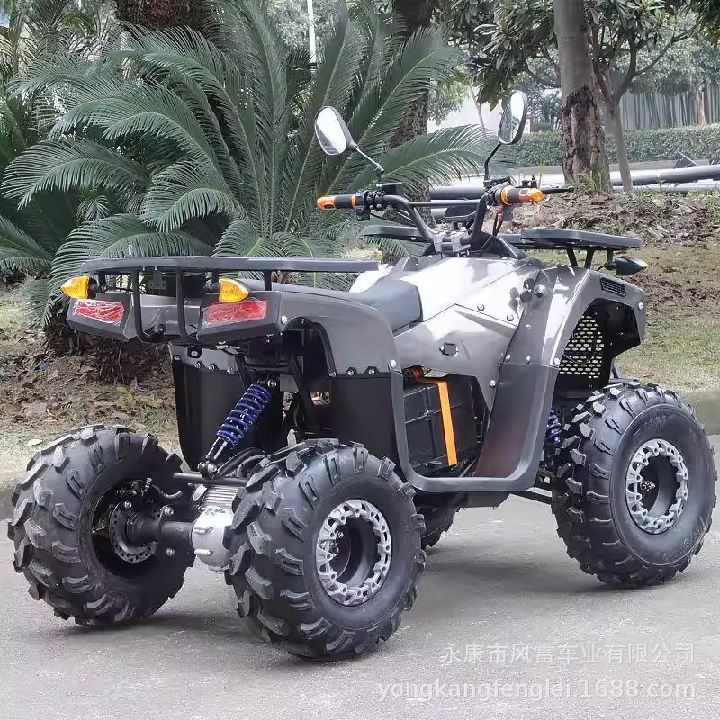 Cuatrimoto Todoterreno ATV de Hierro y Plástico con Transmisión por Eje e Inicio Eléctrico