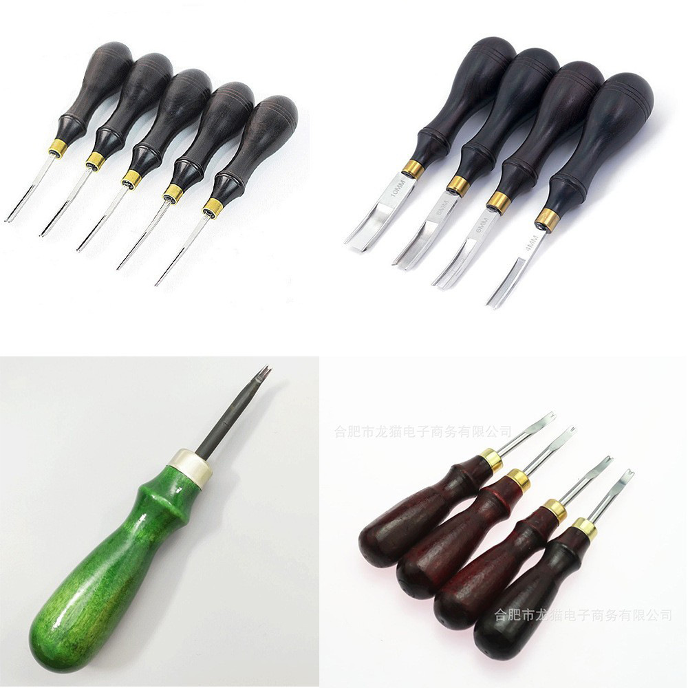 檀木削边器 修边刀倒角器 diy皮革工具修边 皮革削边器整边器