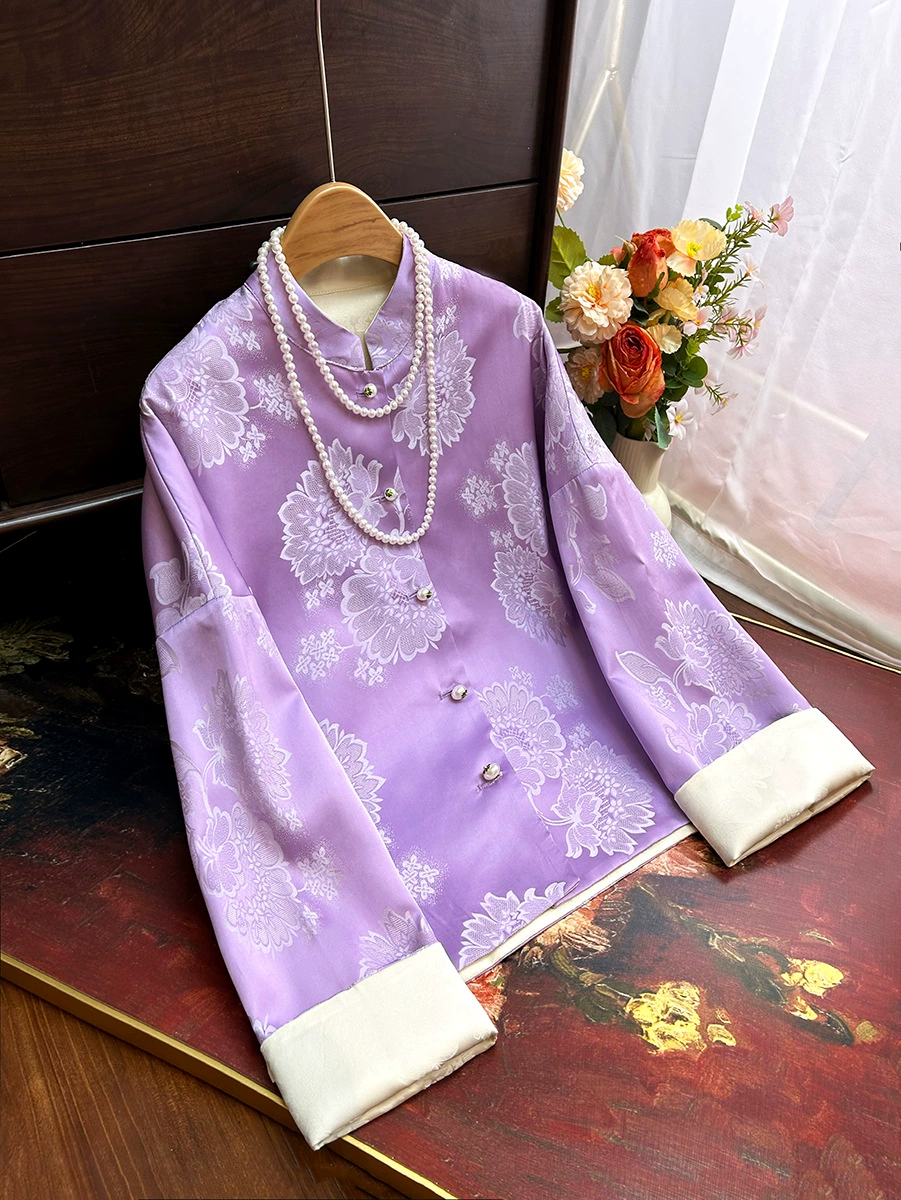 Spring double-sided jacket, 2025 years, Chinese style, loose fit