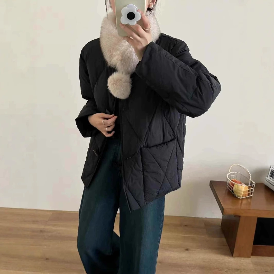 Зимняя теплая стеганая куртка, китайский стиль, oversize