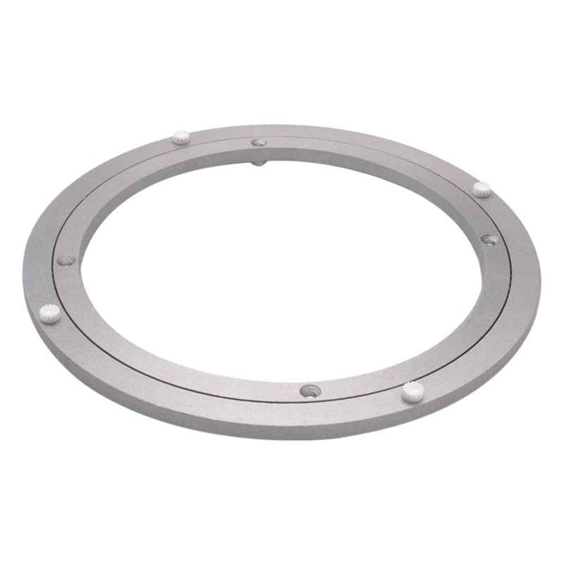 Aleación de aluminio de alta calidad mesa de comedor placa giratoria de aluminio de plata hogar placa giratoria especial muebles accesorios de hardware