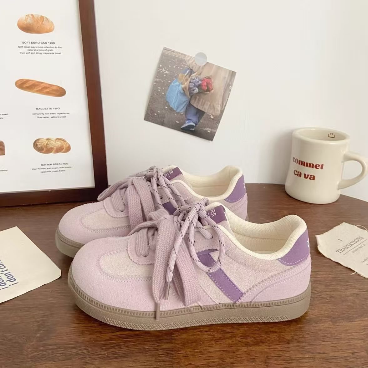 Gentle Purple Training Shoes, Slimming and Versatile, New Chinese Style 2026 Model, Niche Summer Shoes, Trendy Student Version
