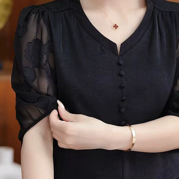 Чувство рубашки женский 2024 летний новый темперамент