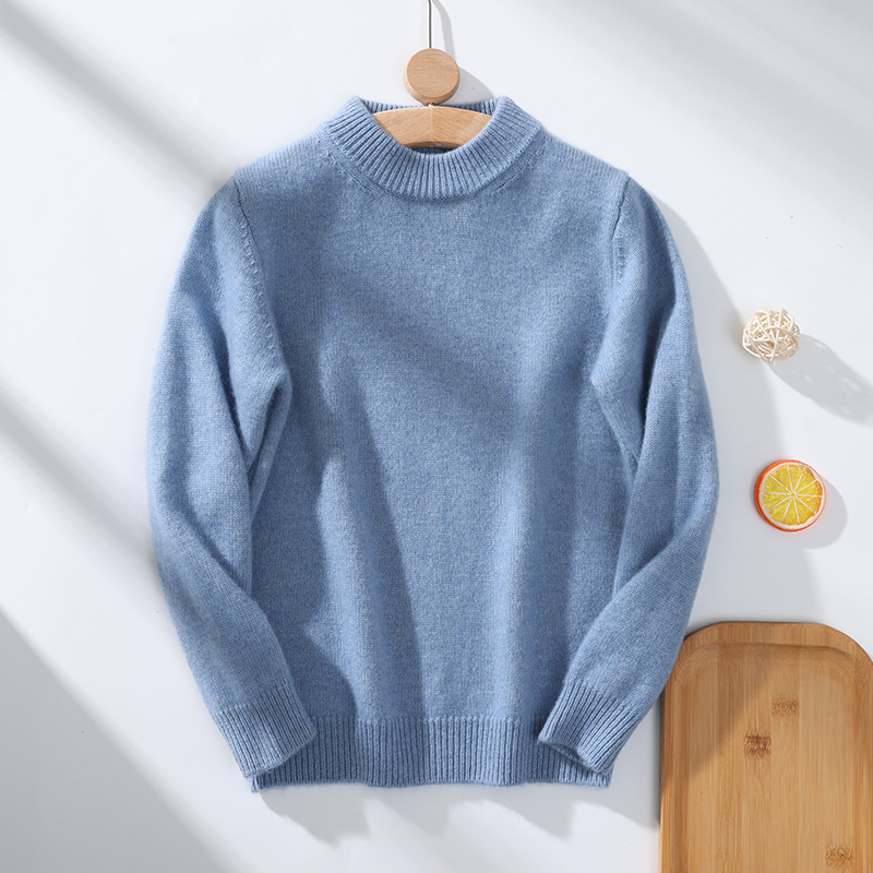 Children's cashmere woolen demi-season sweater