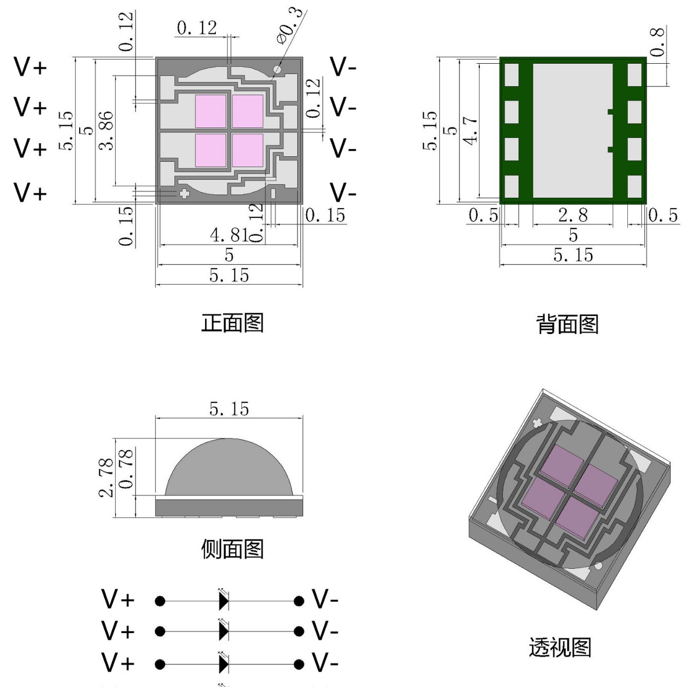 5050�Ϲ�365nm����Ŷ�������UV�̻���5050�մ�UV���ⷢ�������
