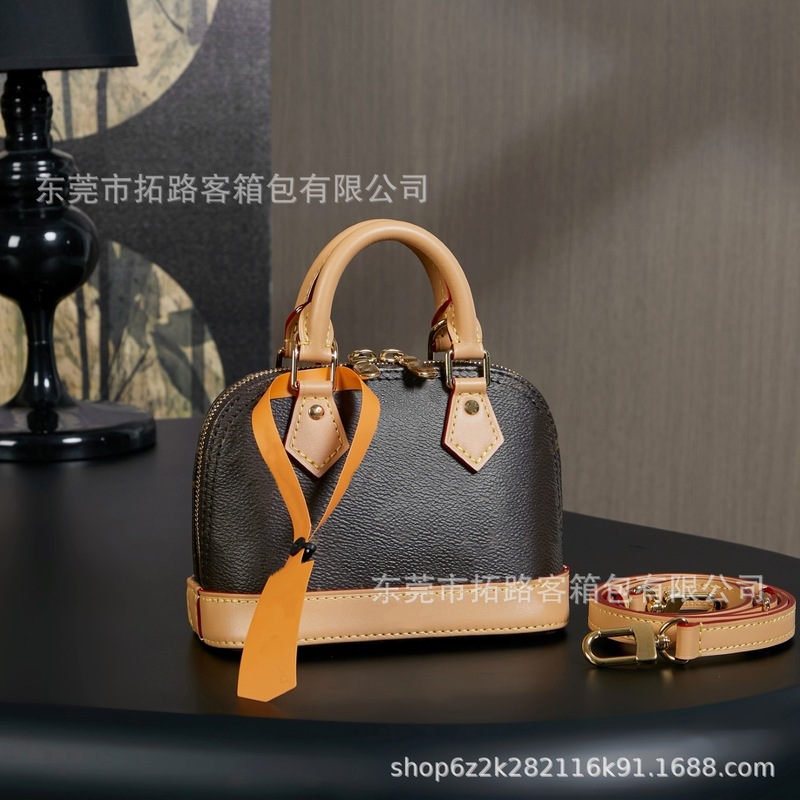 M&LV驴家大牌经典老花Alma迷你贝壳包女士高级感手提单肩斜跨包|undefined