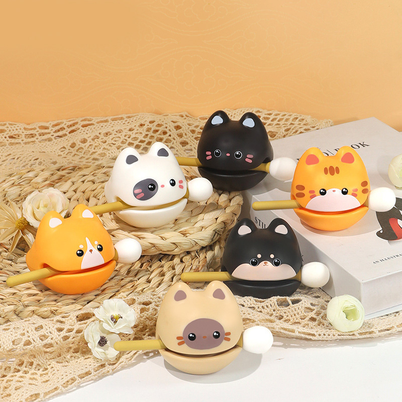 功徳 + 1 小さな木魚、かわいいペット、かわいい、ポータブル減圧オフィス瞑想装飾品、学生の面白い打楽器|undefined