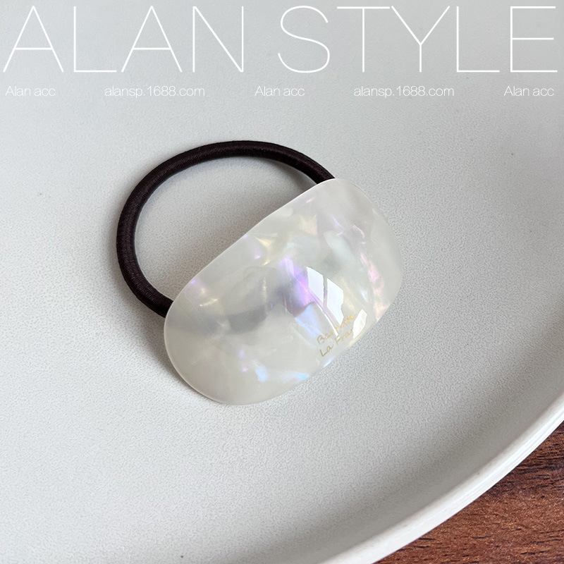 Corea del Sur Oval acetato banda para el cabello ins Internet celebridad moda pelo cuerda banda de goma Cola de caballo bola cabeza temperamento cabeza cuerda cabeza anillo