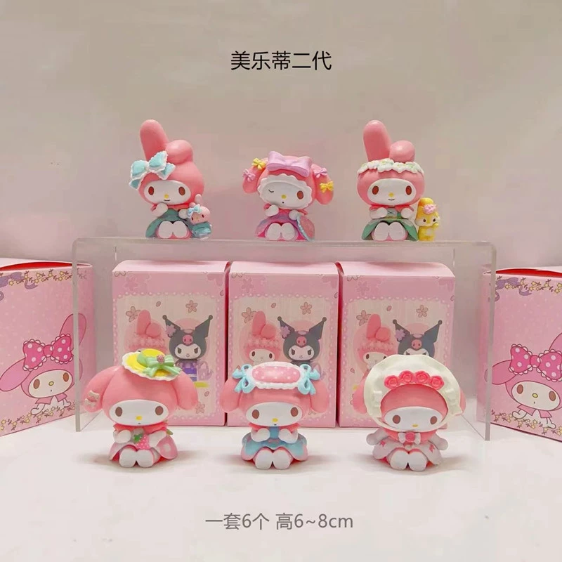 Серия Sanrio Fantasy Meladi, слепой бокс, Curomi, подвеска-брелок, настольная фигурка-качалка