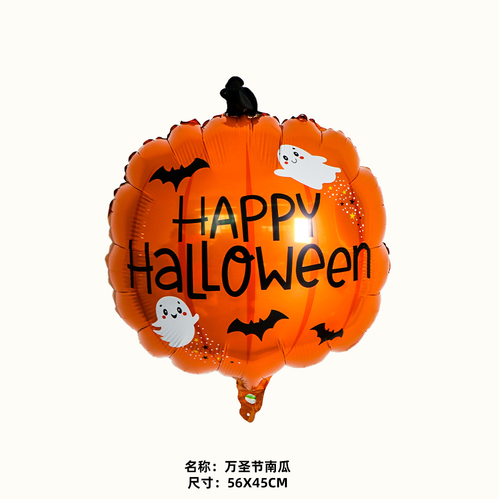Globo de aluminio de Halloween (fantasma, calavera, calabaza, murciélago) al por mayor