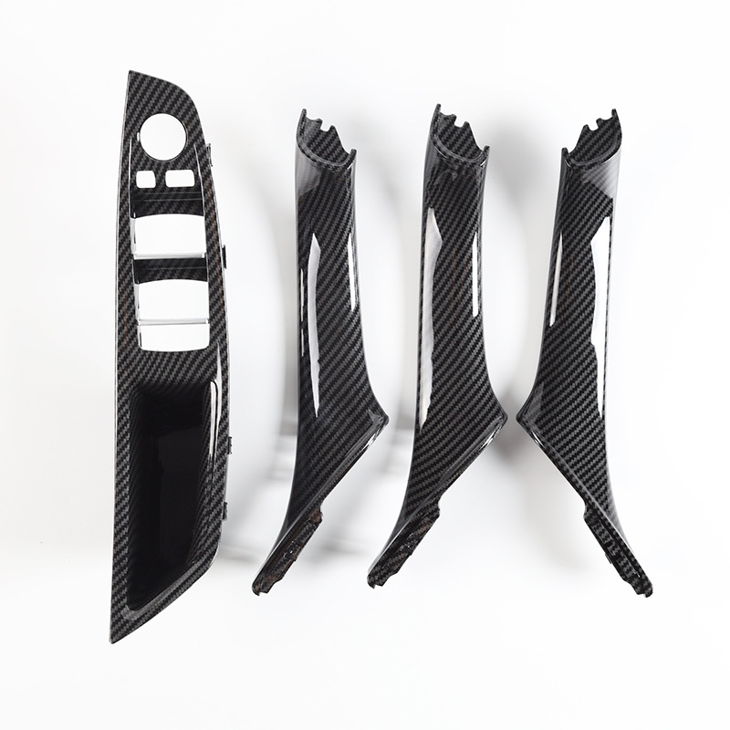 Series, BMW Armrest, handle, handle - left-hand-drive-4-piece-set-carbon-fiber-pattern