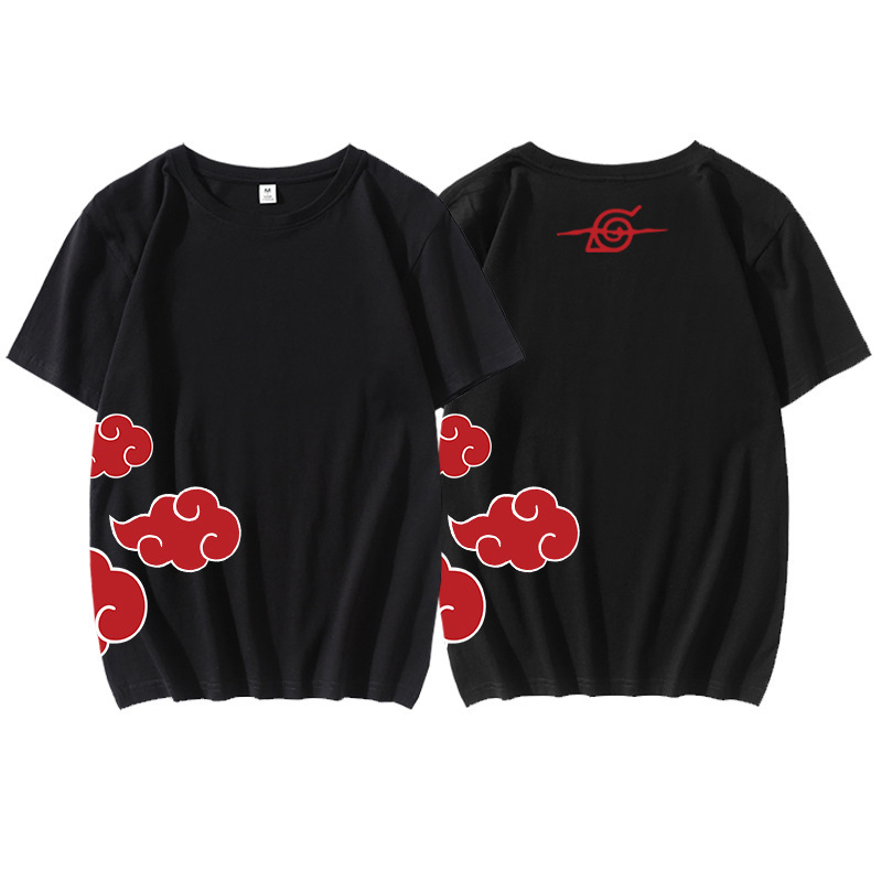 Huoying Animation Surrounding Xiaohong Cloud Kakashi Yuzhibo Men's and Women's Animation Summer Cotton Short-sleeved T-shirt