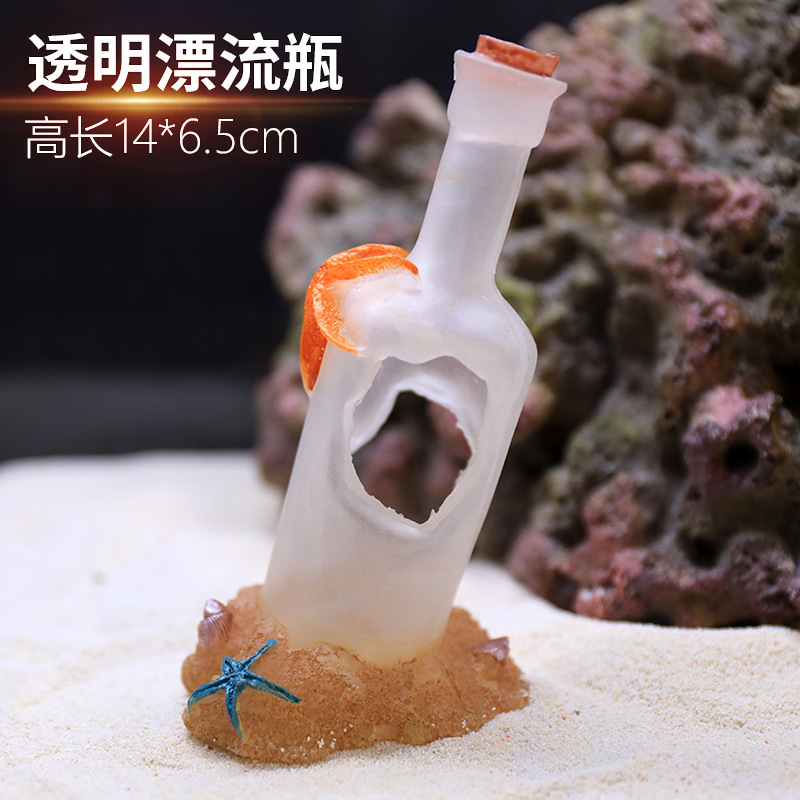 Pecera Simulación Paquete de paisajismo de arrecife de coral falso Acuario Concha Aqua Paisaje acuático Decoración de plantas acuáticas Combinación de casa de evitación