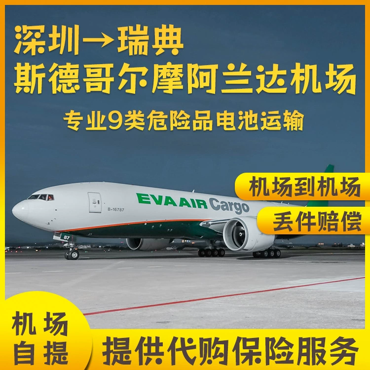 Селфи палка литиевая батарея Шэньчжэнь по воздуху в аэропорт Стокгольм Арланда, Швеция