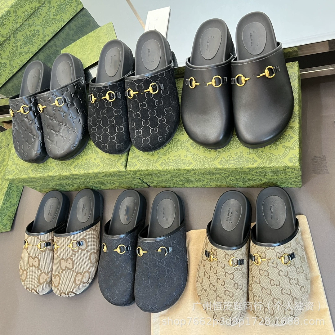 Высокая версия gjia Баотоу полуп slippers женские летние внешняя обувь mule туфли монетница плоская обувь ленивые туфли прямые продажи с завода