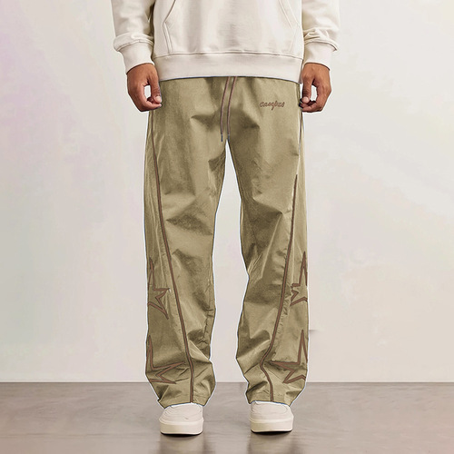 [Exclusive Edition] Men's Summer Thin Loose Straight Leg New Wide Leg Sports Pants Summer Wholesale