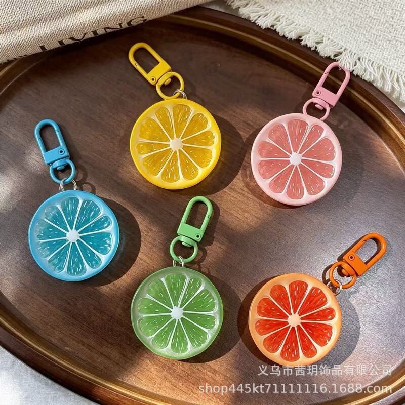 Creative keychain orange lemon ins fruit accessory fun glow-in-the-dark pendant student zipper backpack decoration Creative keychain orange lemon ins fruit accessory fun glow-in-the-dark pendant student zipper backpack decoration