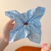 16# plaid love square scarf hair tie 21*22cm