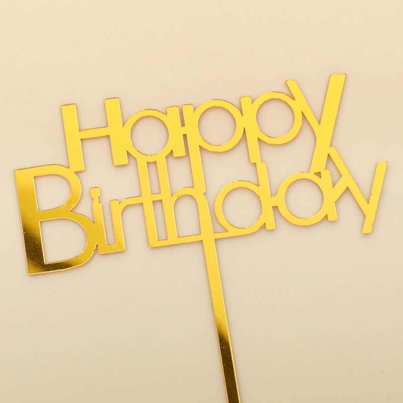 Украшение для торта «Happy Birthday», вставной декор, креативные вставные украшения для дня рождения