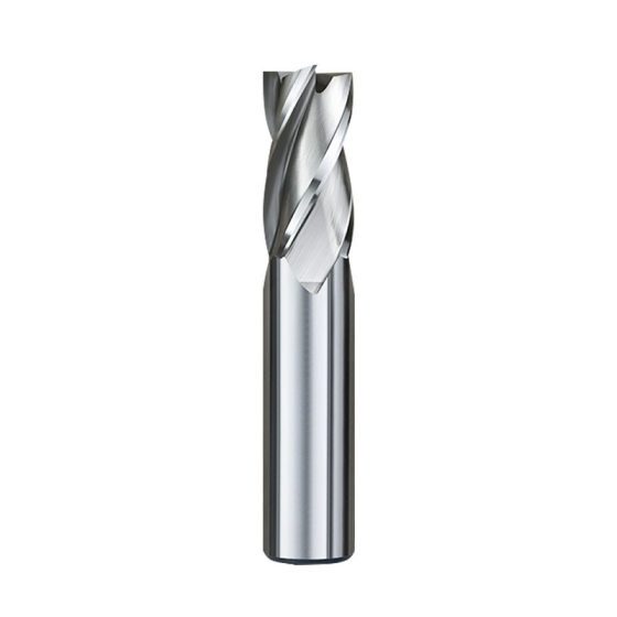 White Steel Milling Cutter 4-Blade Heye Fully Grinding High Speed Steel Extra Long 2-Blade 4-Blade End Milling Cutter 3-Blade Washing Cutter for Aluminum