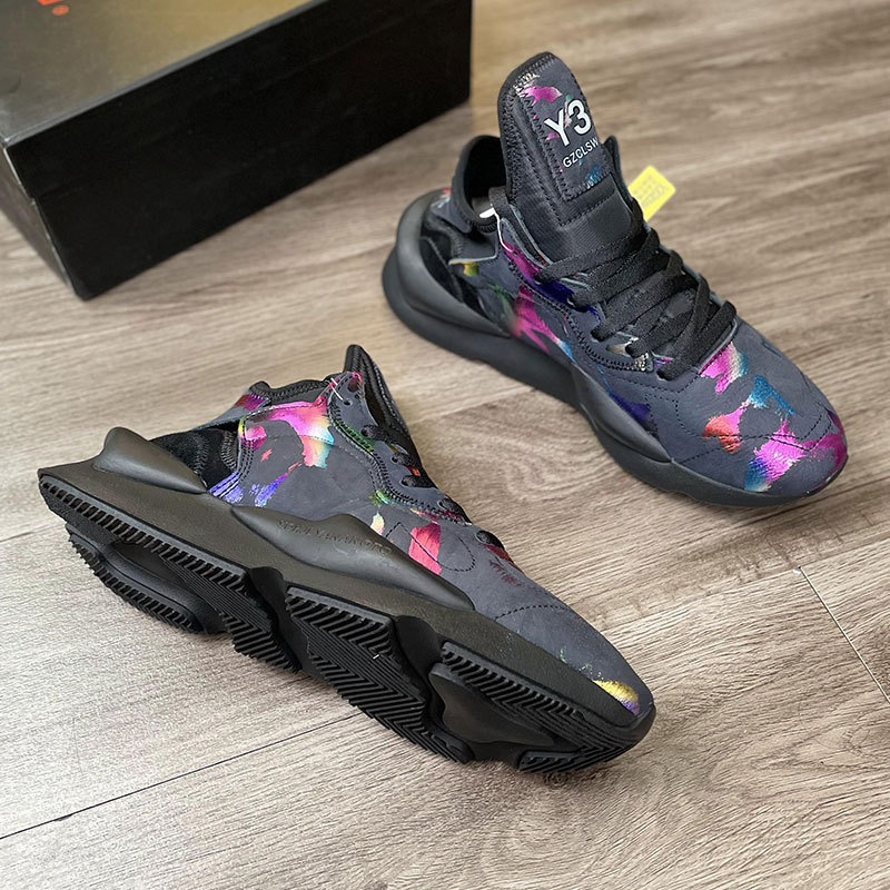 Y3 Shoes Magic Color Black Gold Genuine Leather Torre Shoes Black Samurai All-match Thick-soled Height Increasing Lovers Casual Sports Running Shoes Y3 Shoes Magic Color Black Gold Genuine Leather Torre Shoes Black Samurai All-match Thick-soled Height Increasing Lovers Casual Sports Running Shoes