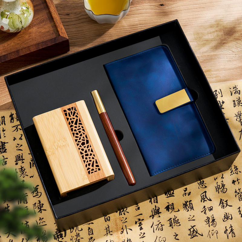 实木笔筒套装礼盒送老师高档文创礼品企业宣传送客户伴手礼定制|undefined