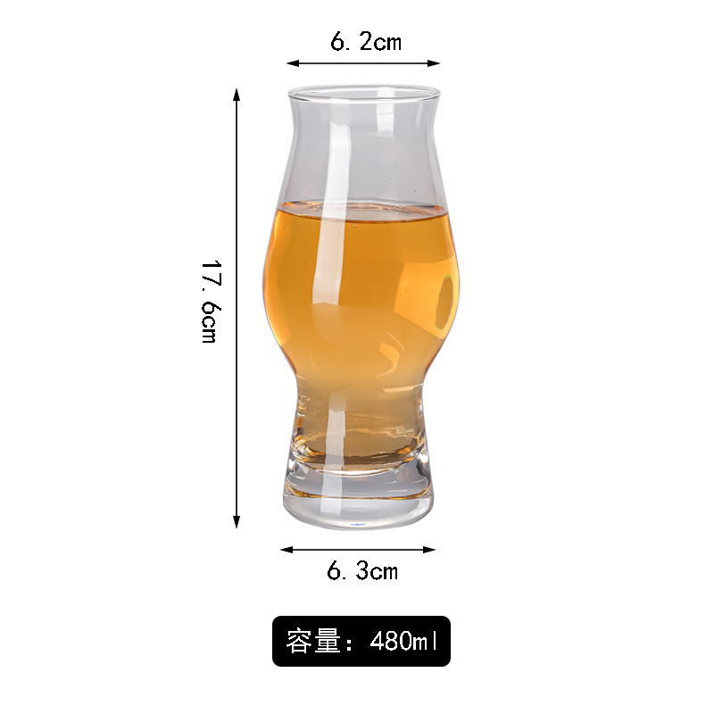 Taza de cerveza de vidrio grande, taza especial de cerveza artesanal gruesa, taza de cerveza de red, taza de cerveza de gran capacidad de personalidad creativa