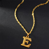 Accessory, necklace, pendant with letters, European style, wholesale