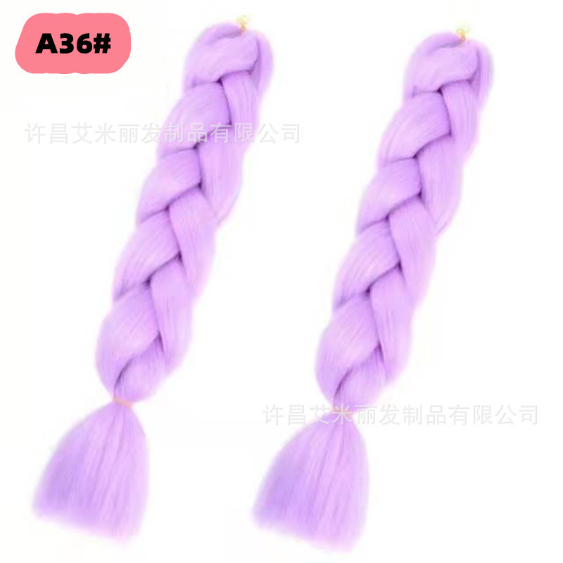 Trenzas africanas con cabello rosa渐 – materiales de alta temperatura, estilo boxeador