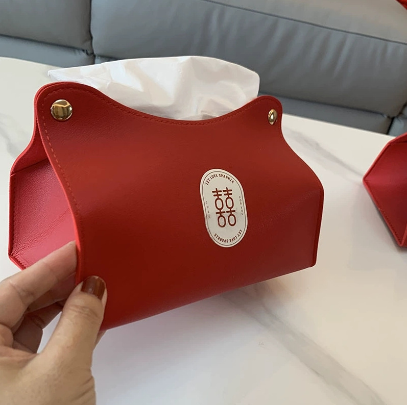 ティッシュペーパーボックス、結婚式や婚約の装飾品、レザーティッシュカバー、結婚式の部屋の装飾、ティッシュカバーバッグ、ウェディング用品|undefined