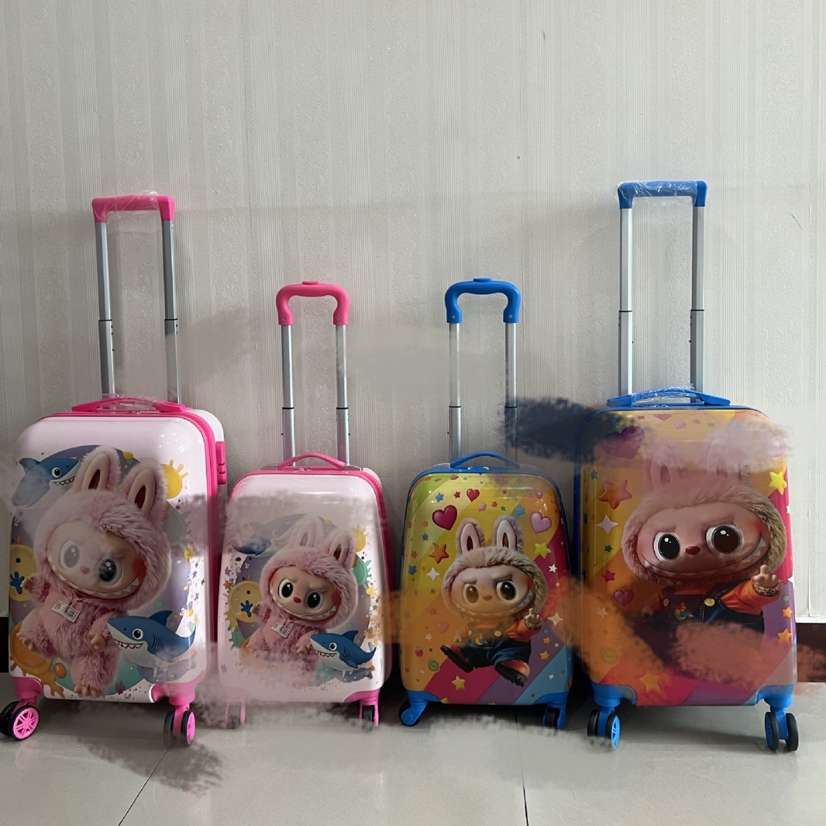 2025 New Model Launched Cartoon Children's Suitcase with Universal Wheels Supports Printing and Dropshipping